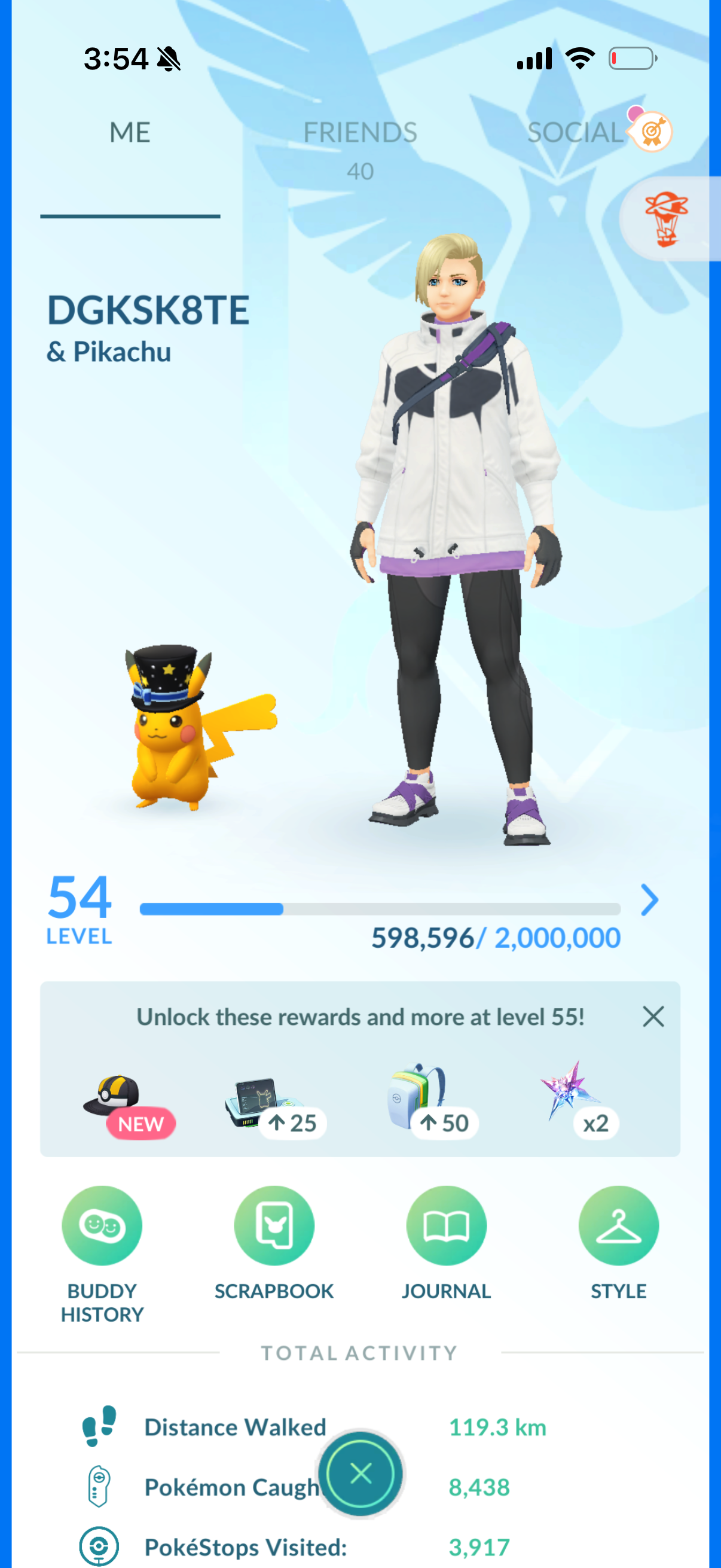 DGKSK8TE account (34 Shiny/Legendary)
