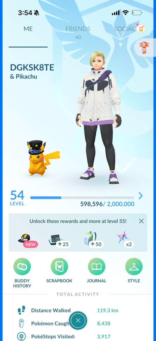 DGKSK8TE account (34 Shiny/Legendary)