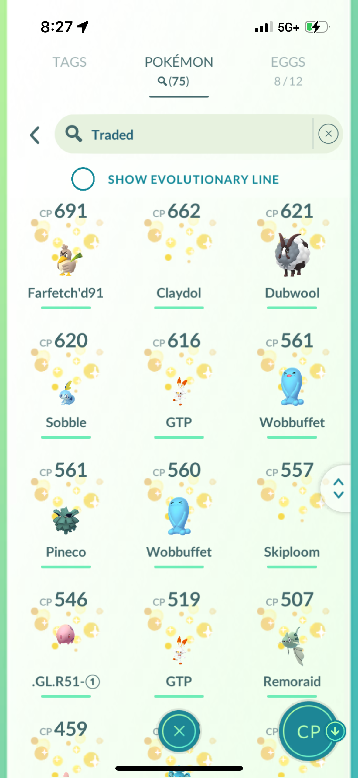 LatiosV1 account (74 shiny/legendary)