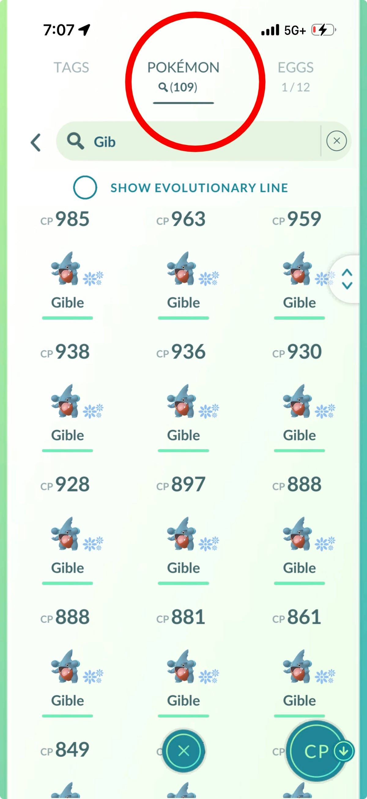 GibleHoarder account 102 Shiny/Legendary & 850k Stardust)