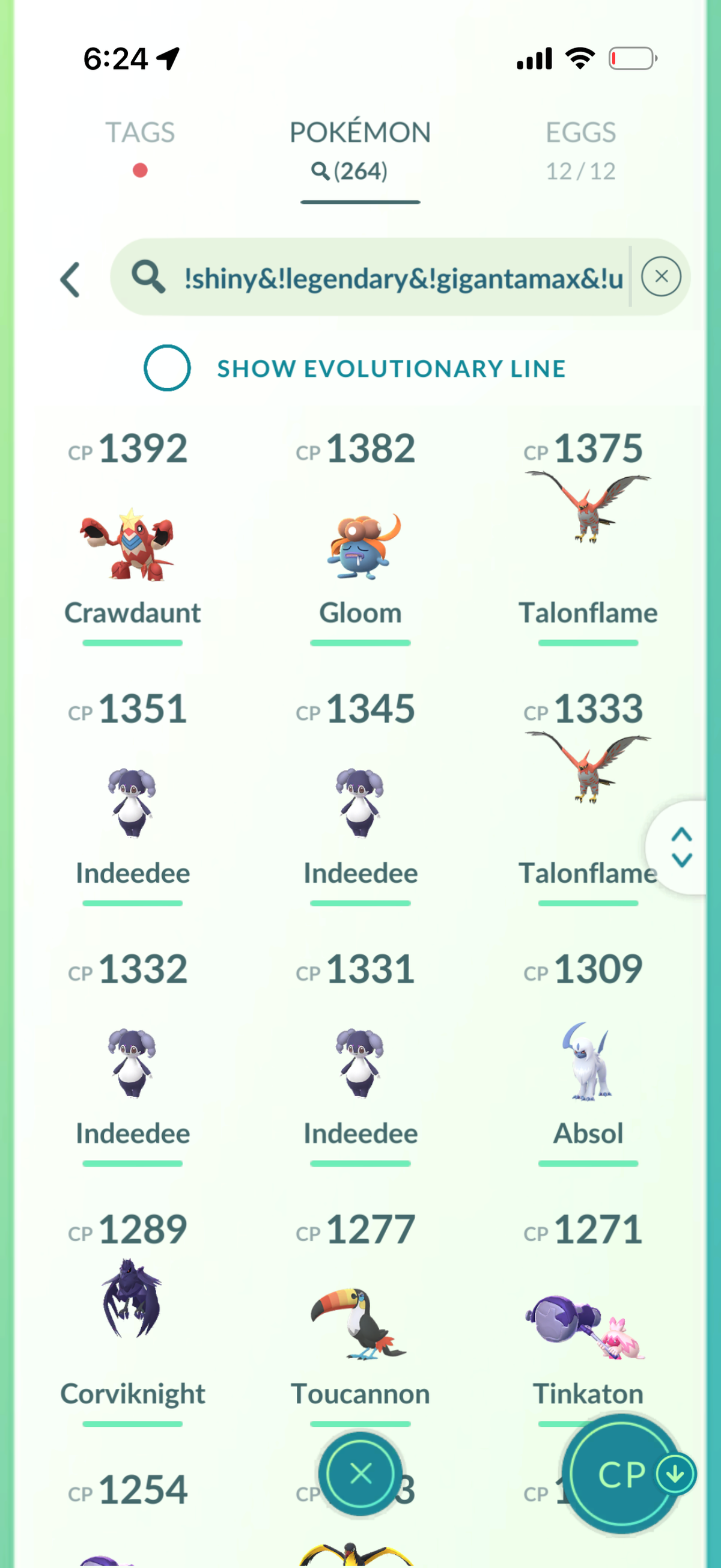 KartanaMini account 57 Shiny/Legendary and 1.2M Stardust