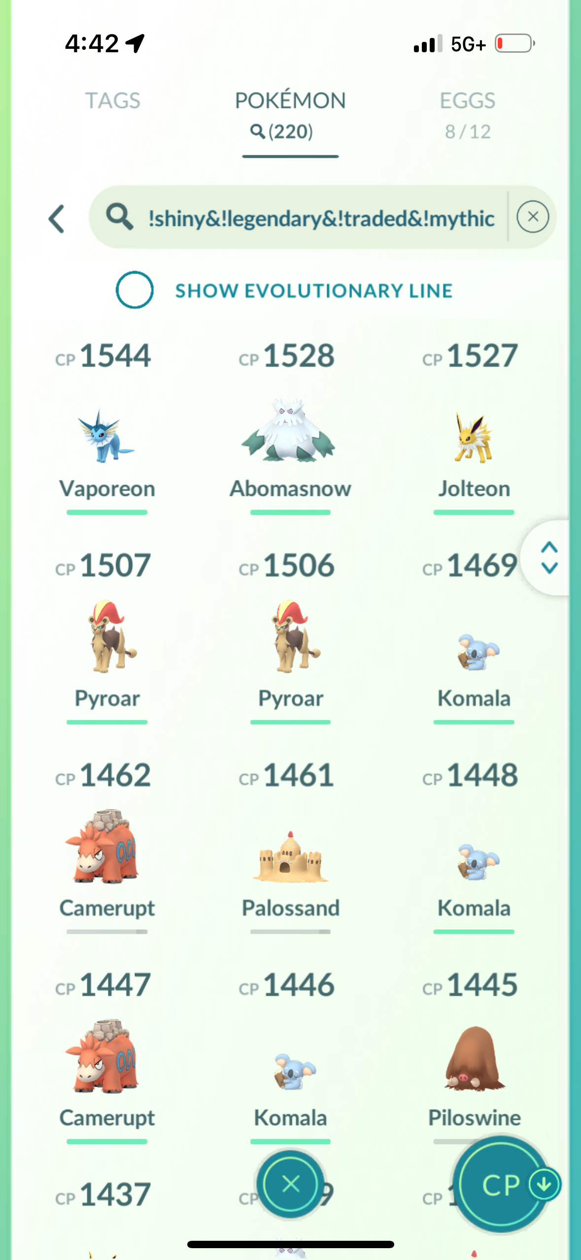 HolidaySpecial account (36 shiny/legendary)