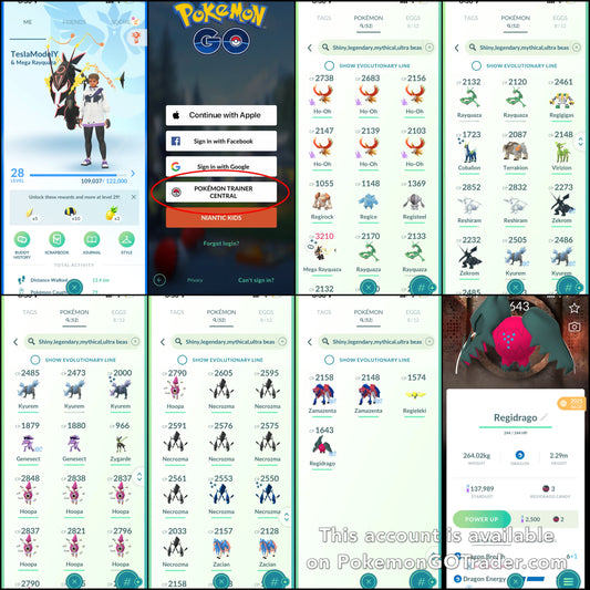 TeslaModelY account (52 Shiny/Legendary)