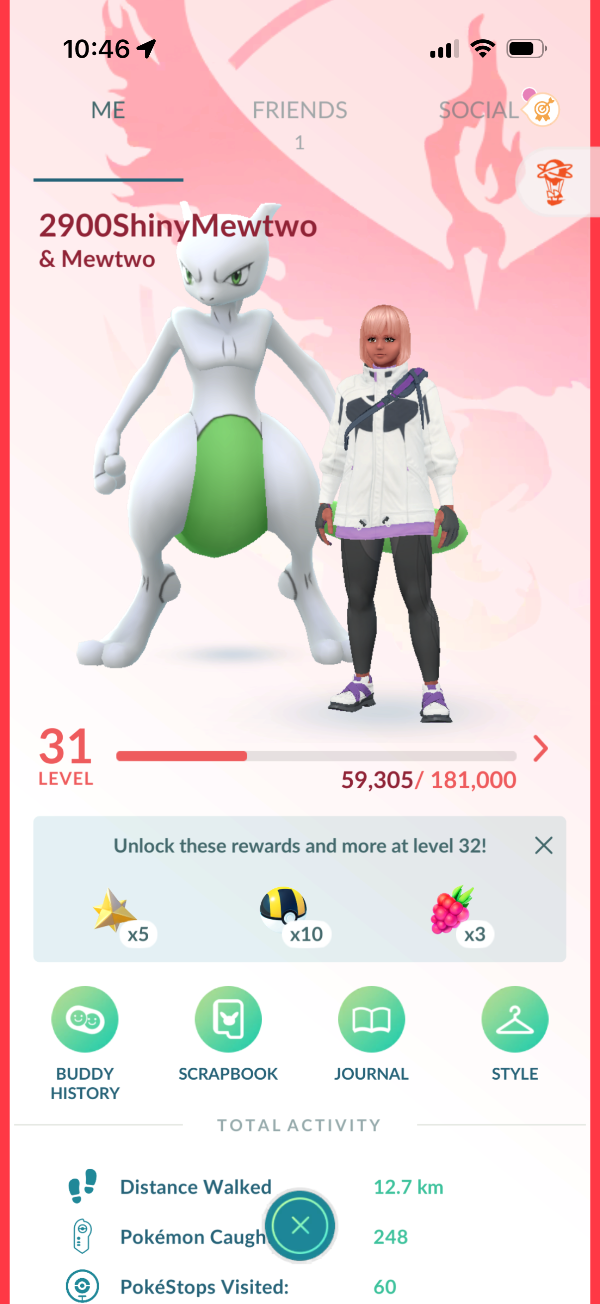 2900ShinyMewtwo account (12 Shiny/Legendary