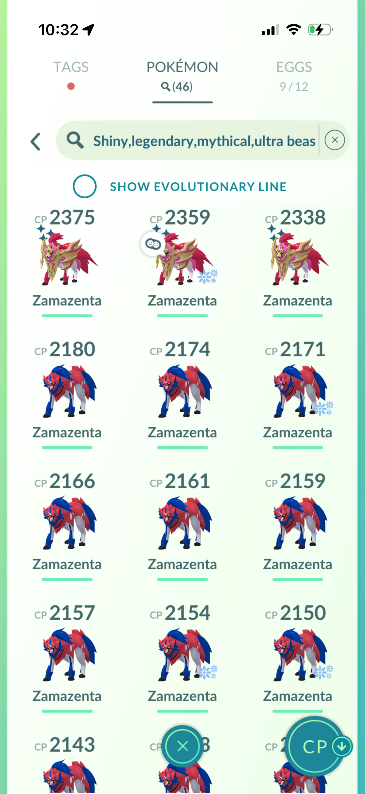 EnglandWins2026 account (46 Shiny/Legendary + 3 Shiny Crown Zamazenta)