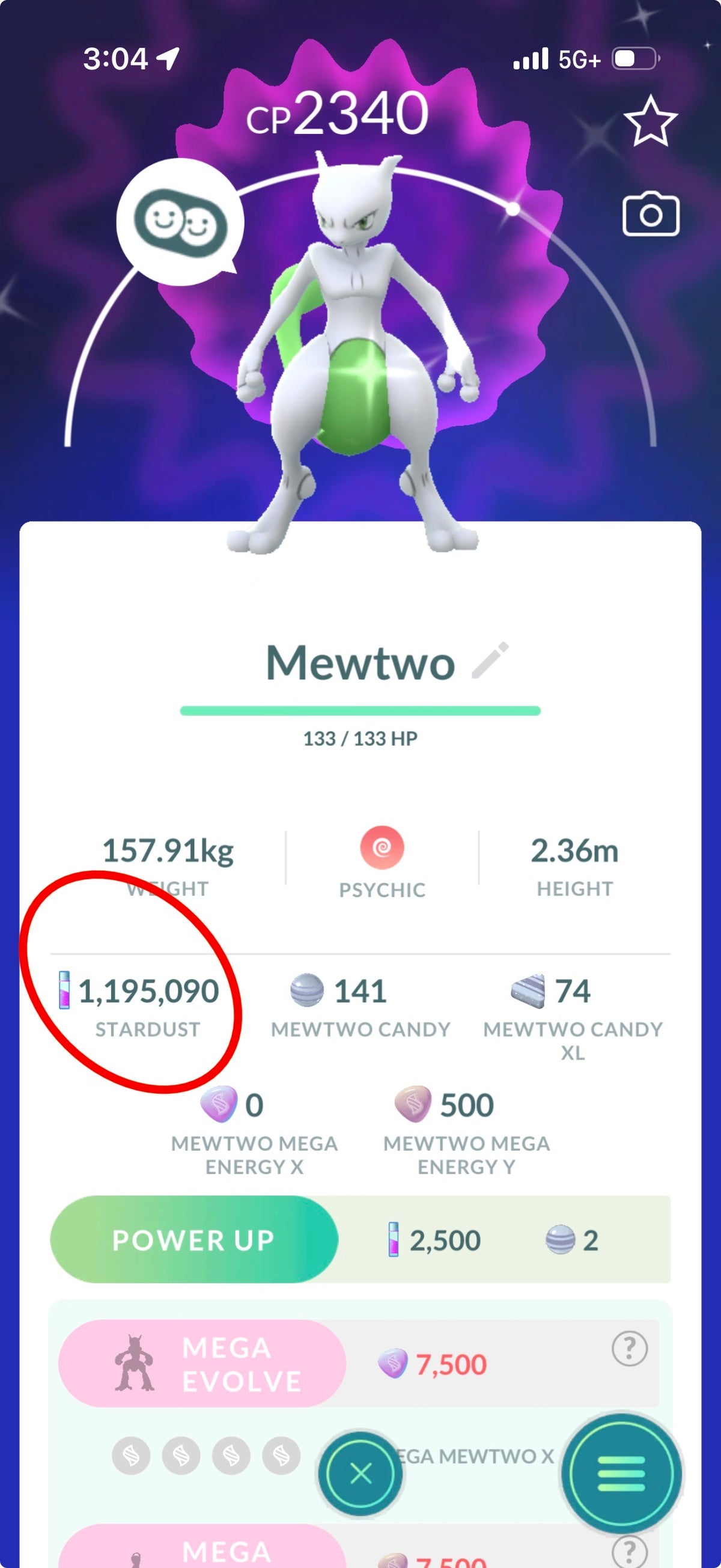 OneLastCOD account 60 Shiny/Legendary & 1.2m Stardust