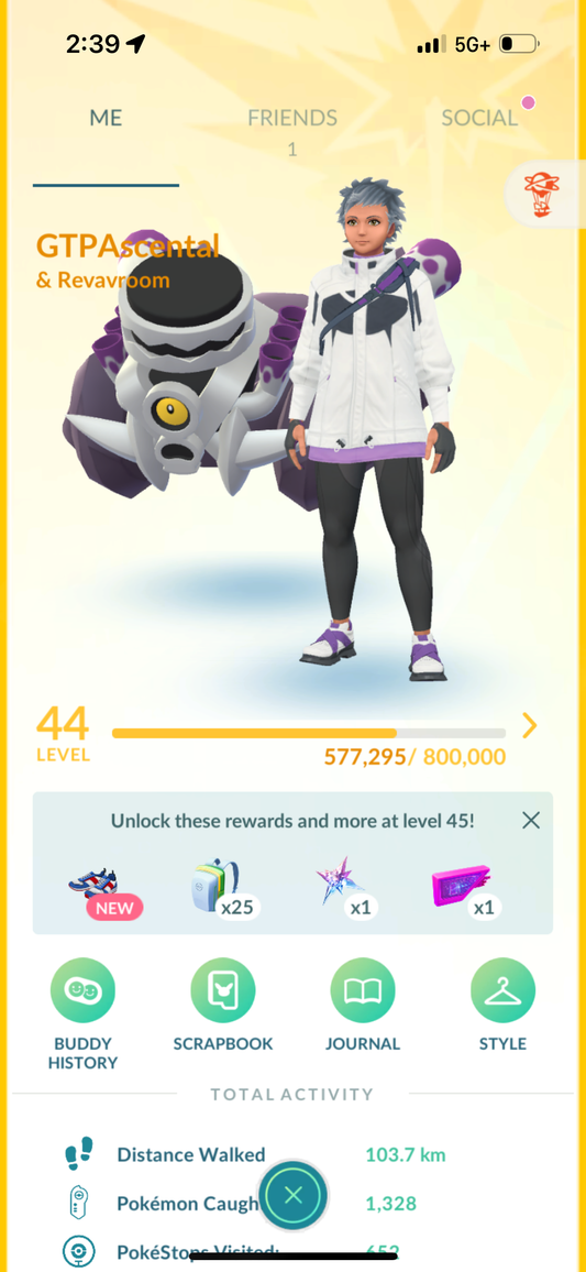 GTPAscental account (15 Shiny/Legendary)