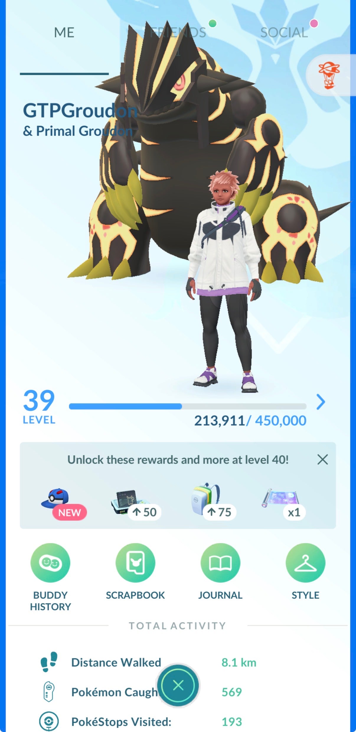 GTPGroudon (36 Shiny/Legendary 140k stardust)