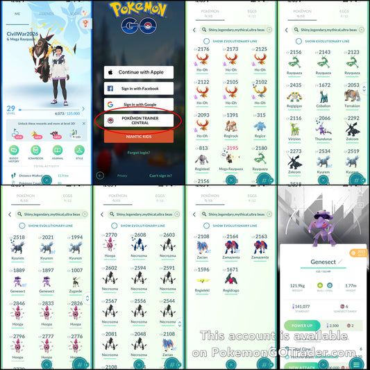 CivilWar2026 account (53 Shiny/Legendary)