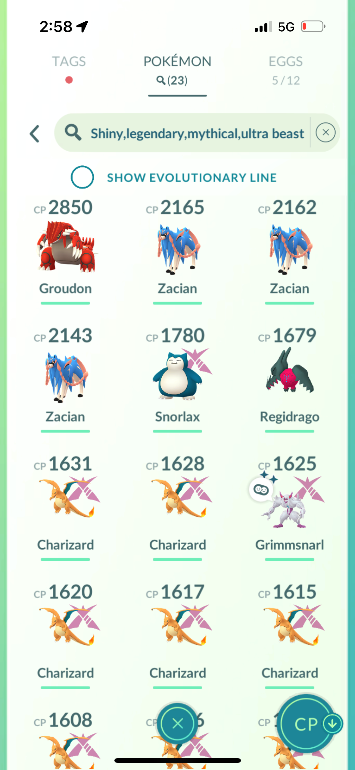 FetchTheirSouls account (23 Shiny/Legendary/Gigantamax)