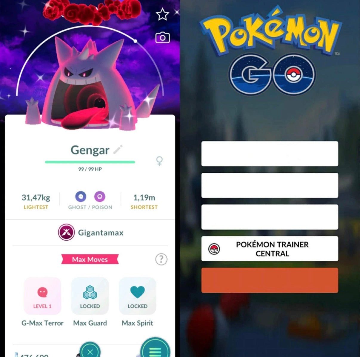 Shiny Gigantamax Gengar trade or account