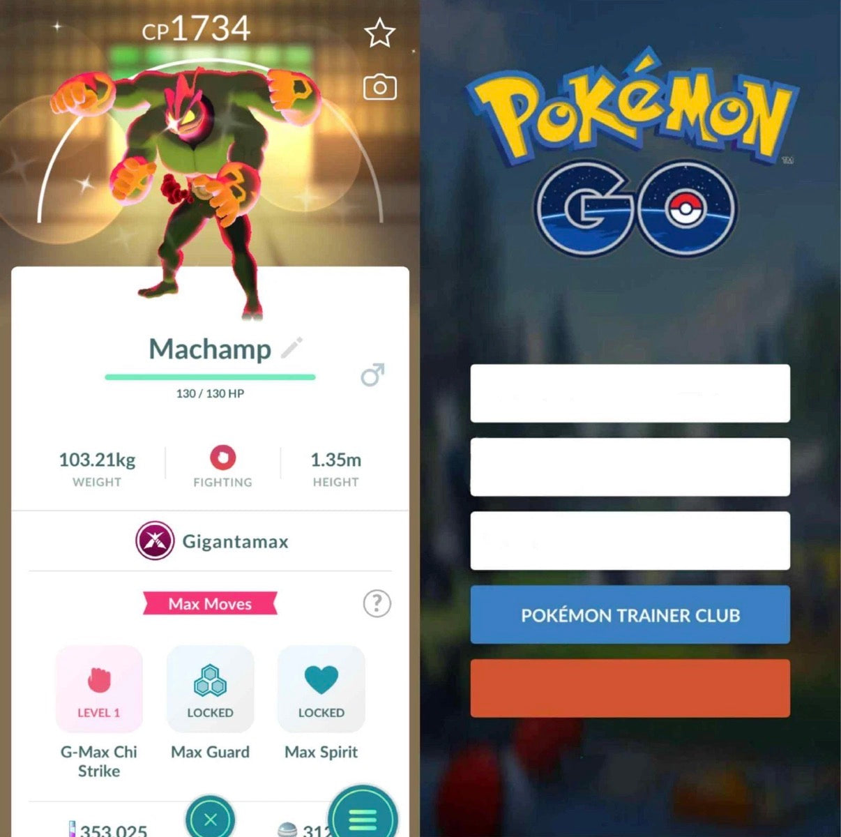 Shiny Gigantamax Machamp trade or account