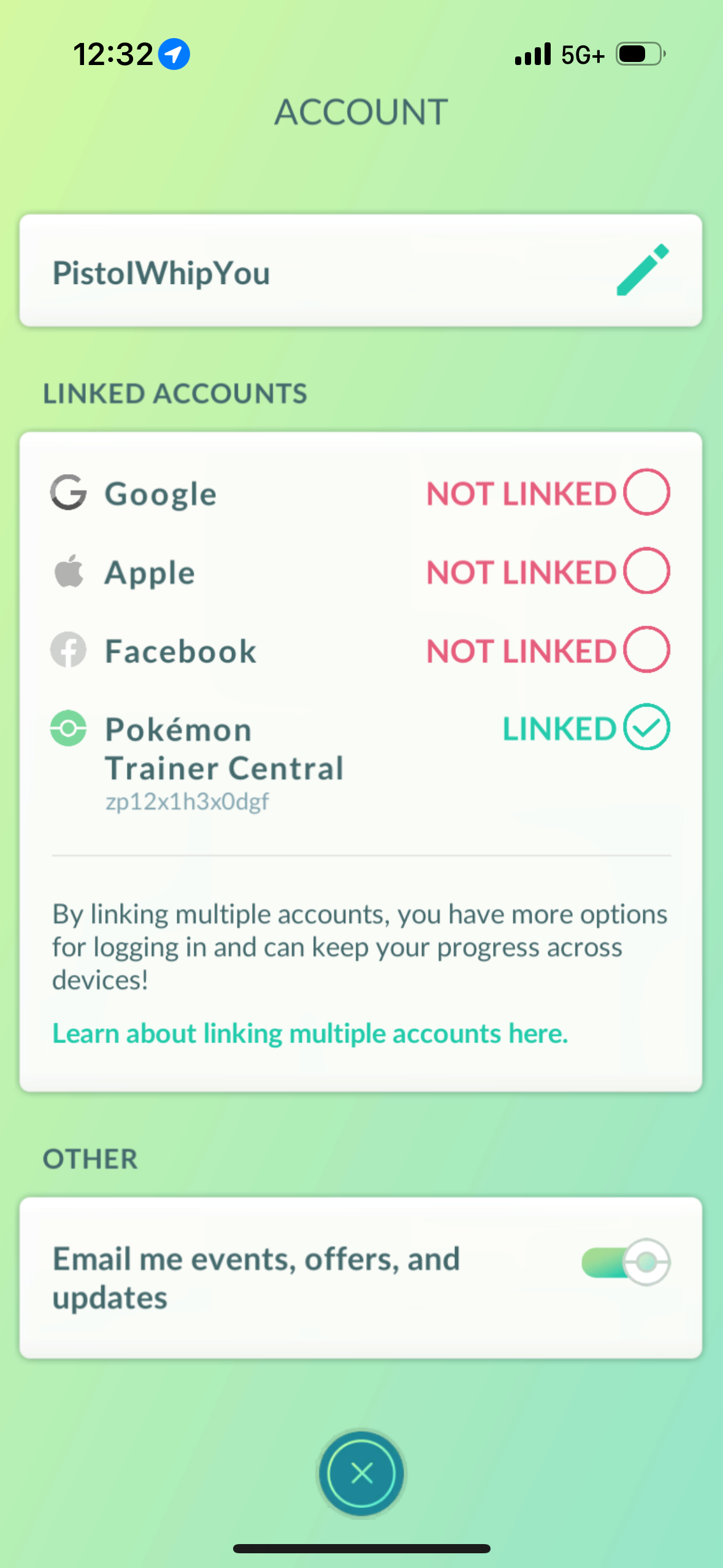 PistolWhipYou account (38 Shiny/Legendary/Gigantamax)