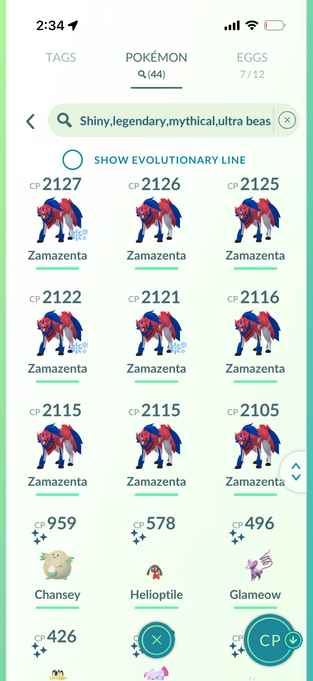 KillBillTrilogy account (44 Shiny/Legendary)