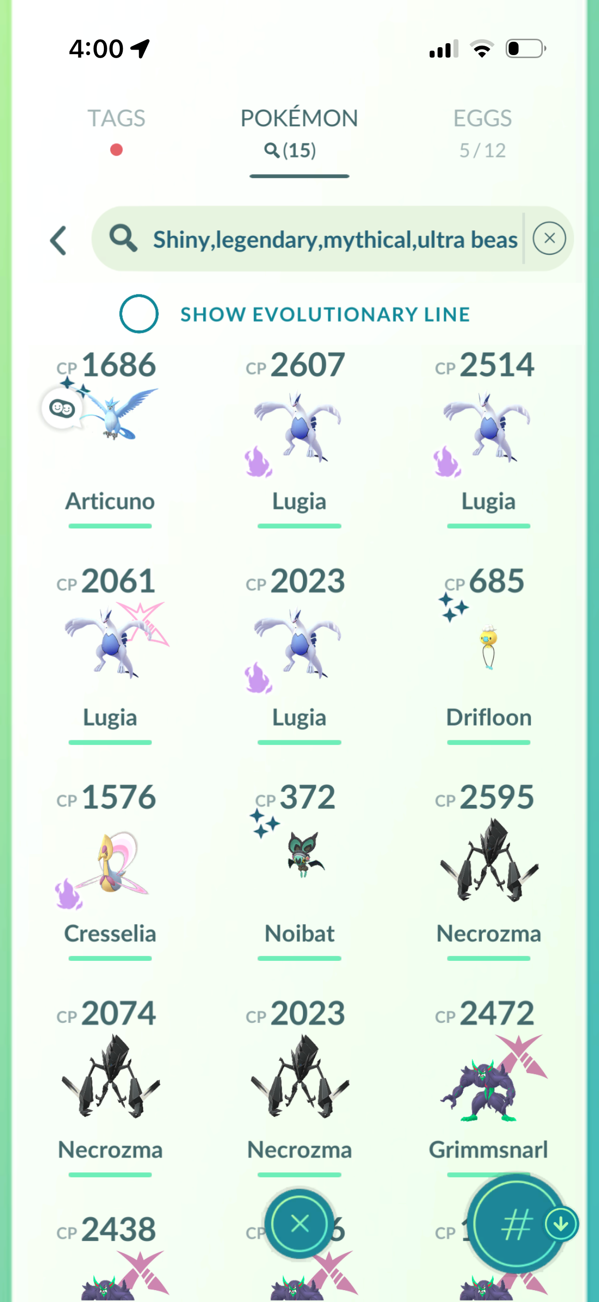 SoloClimber account (15 Shiny/Legendary/Gigantamax)