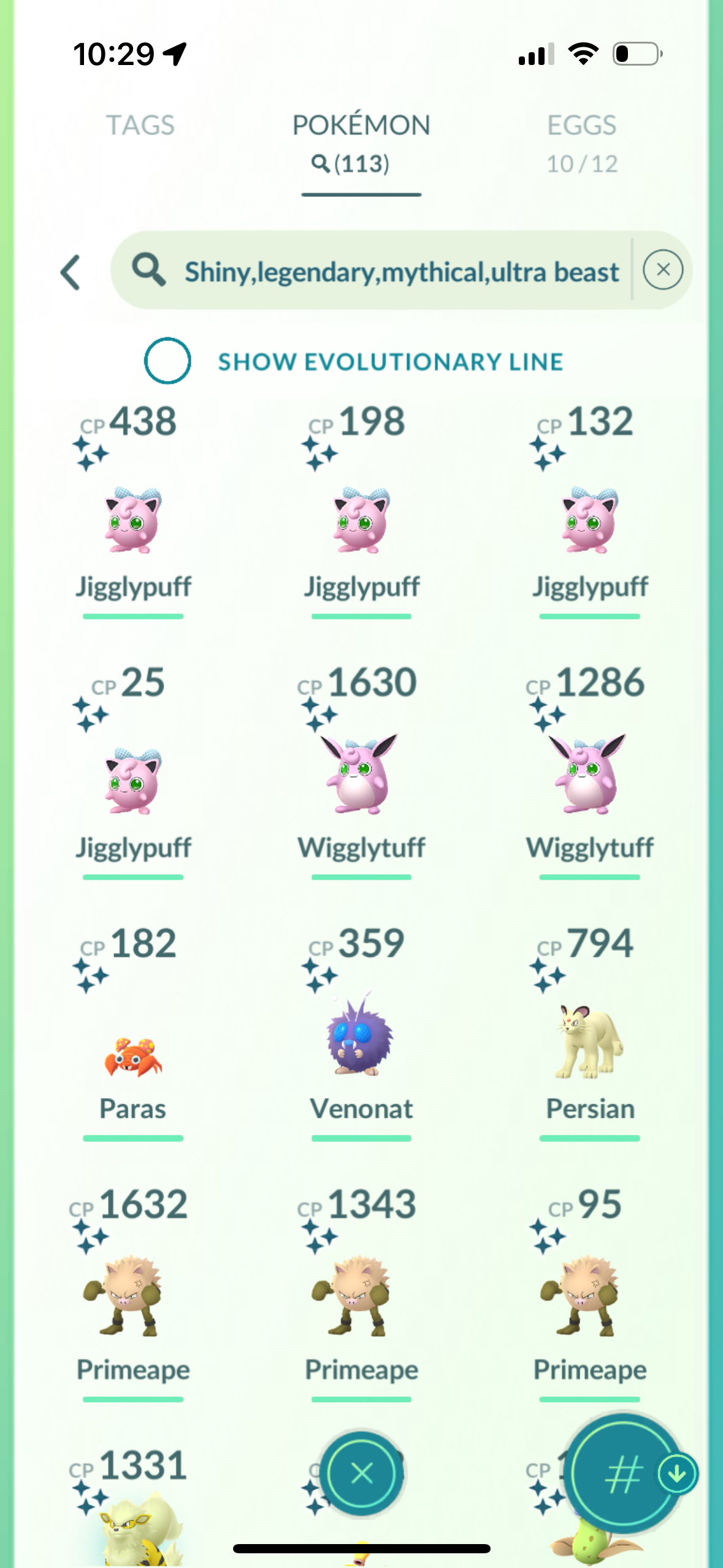 FilthyRewards account (113 shiny/legendary)