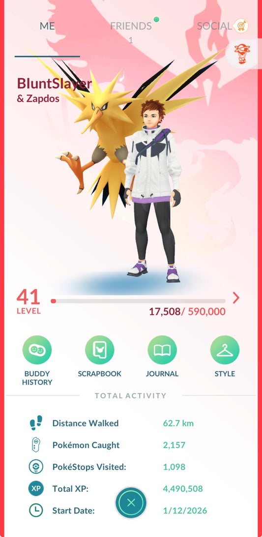 BluntSlayer account (8 Legendary/Shiny)