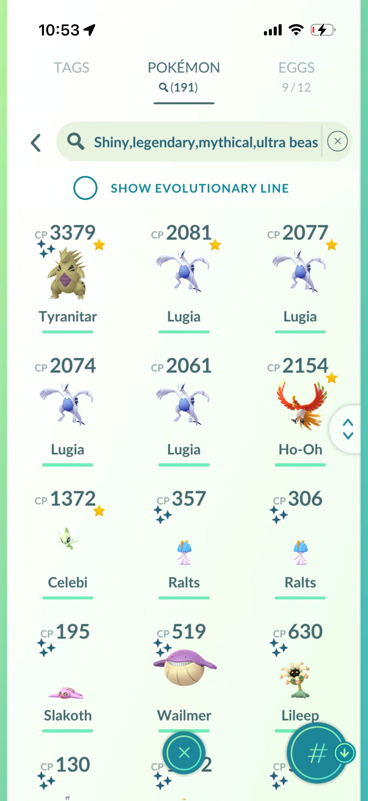 DailyTask 2016 account (141 Shiny/Legendary)