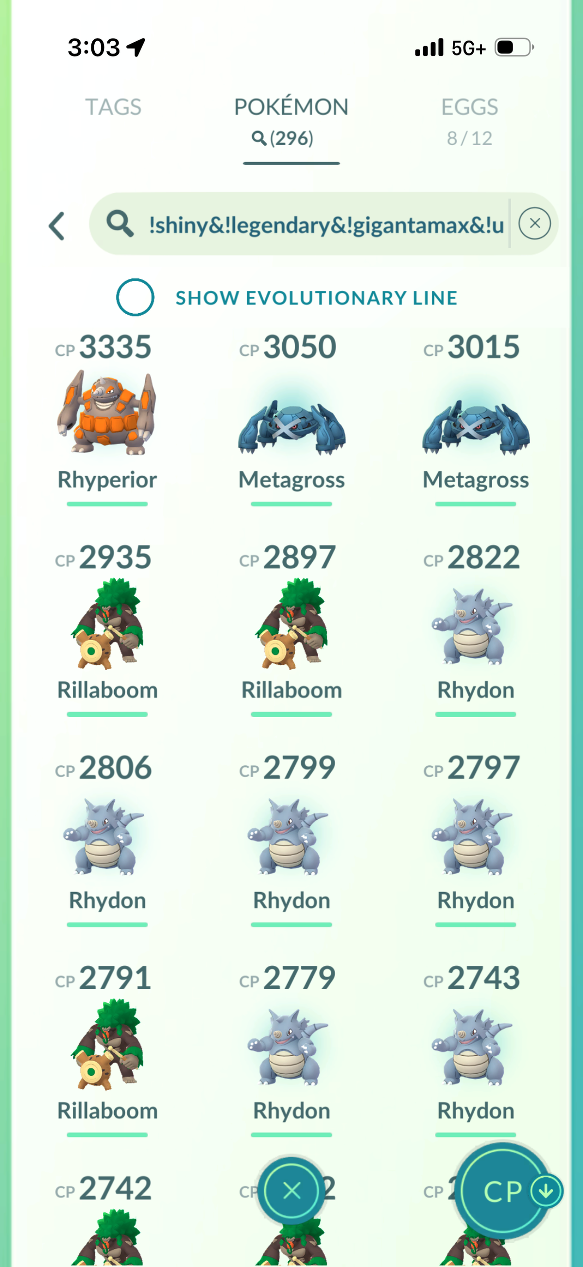 OneLastCOD account 60 Shiny/Legendary & 1.2m Stardust