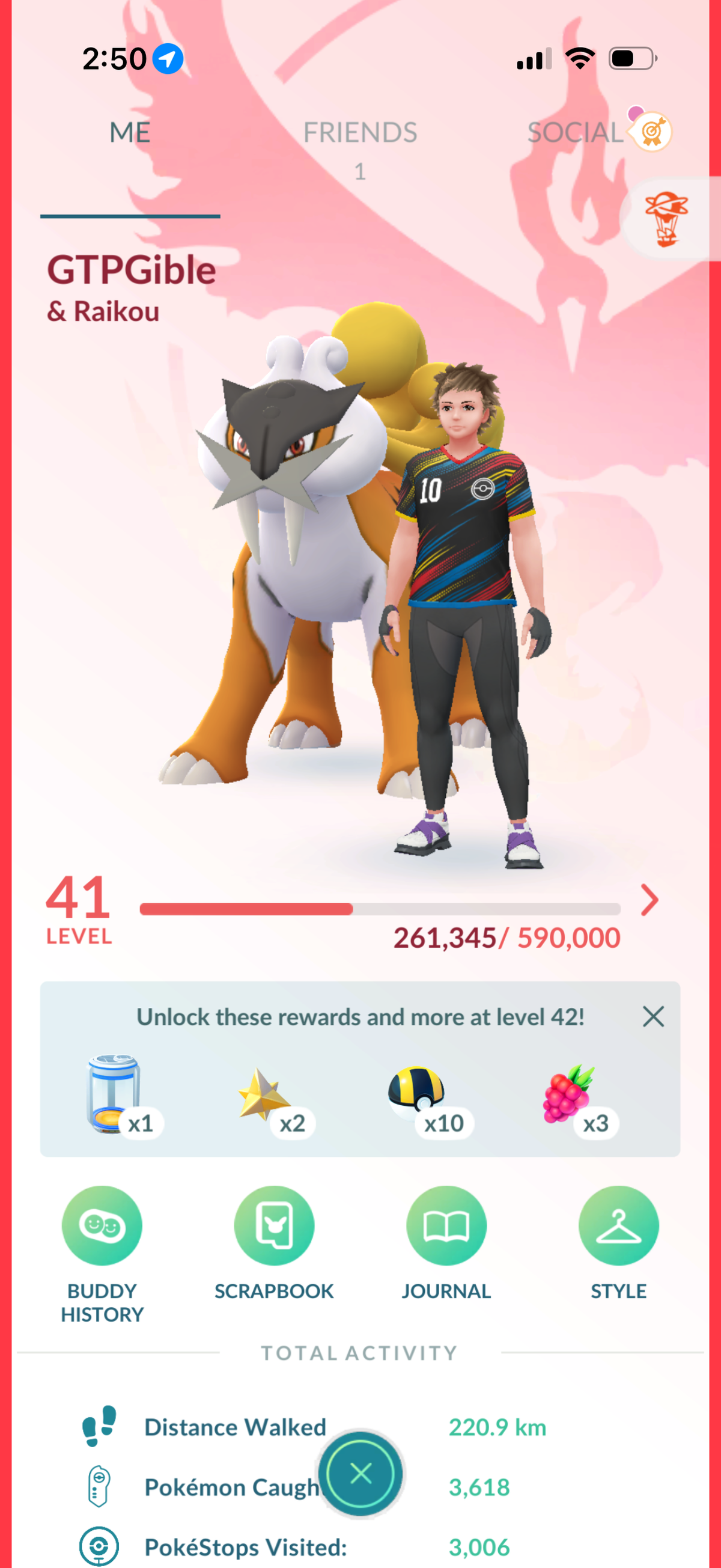 GTPGible account (72 Legendary/Shiny & 1.1m Stardust