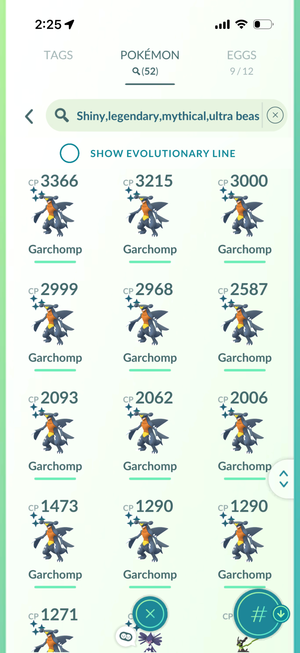 SpecialtyPIZZA account (52 Shiny/Legendary and 544k Stardust)