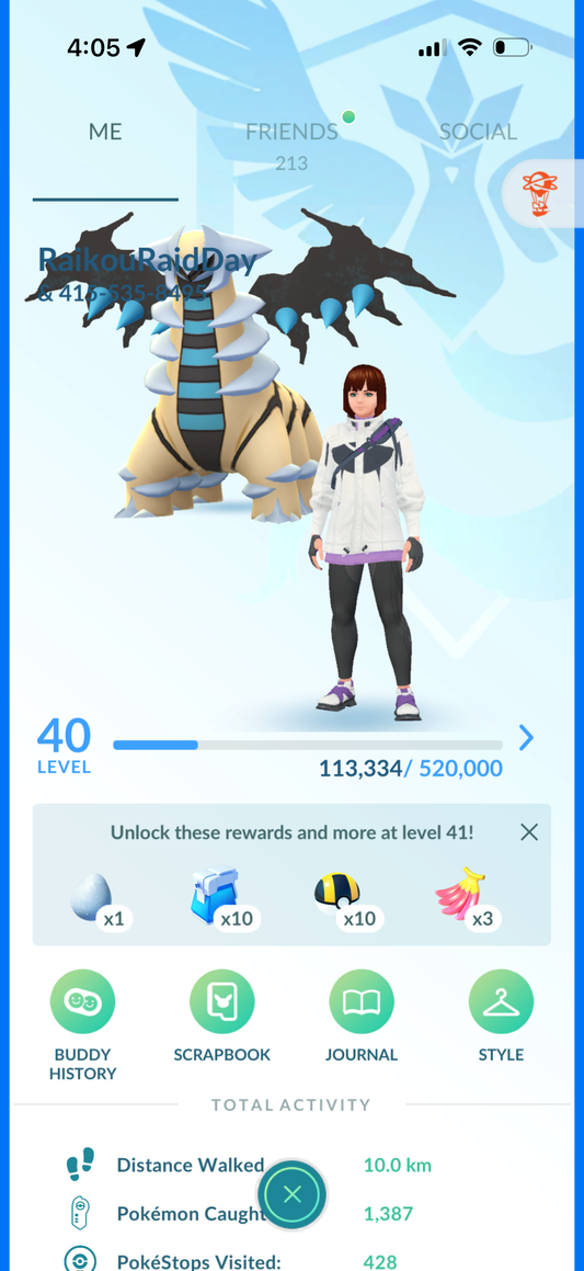 RaikouRaidDay account (6 Shiny/Legendary)