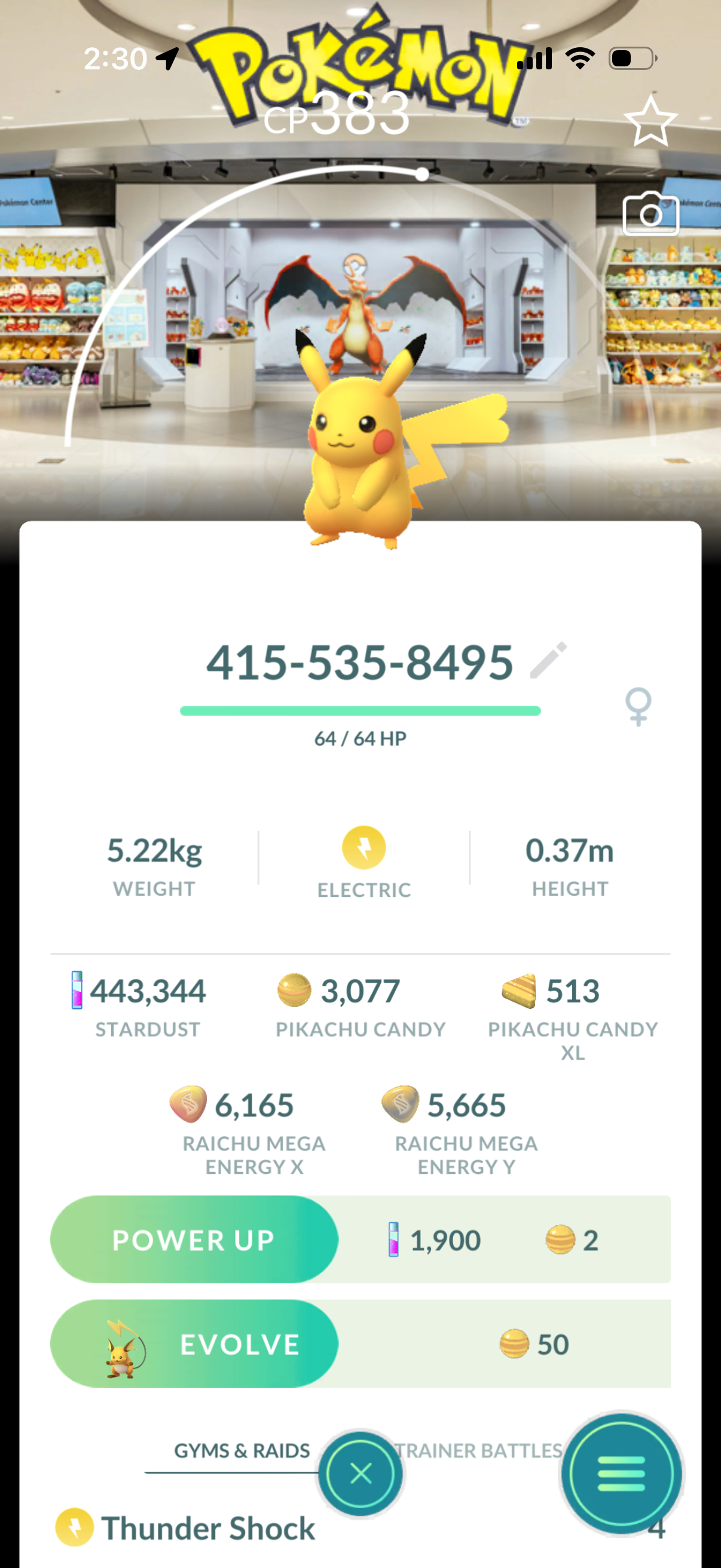 18 different Background Pikachu’s caught on your account