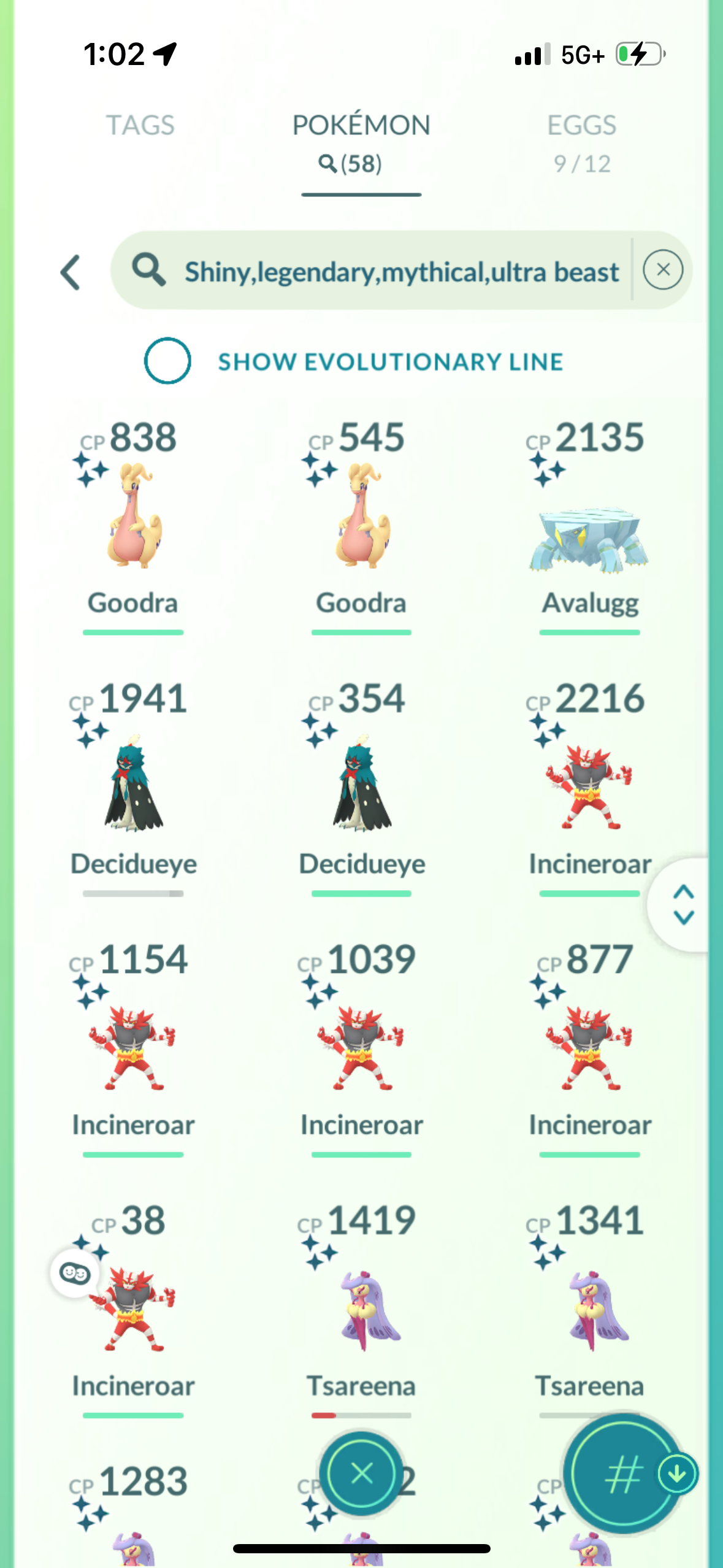 HolidaySpecial account (58 Shiny/Legendary)