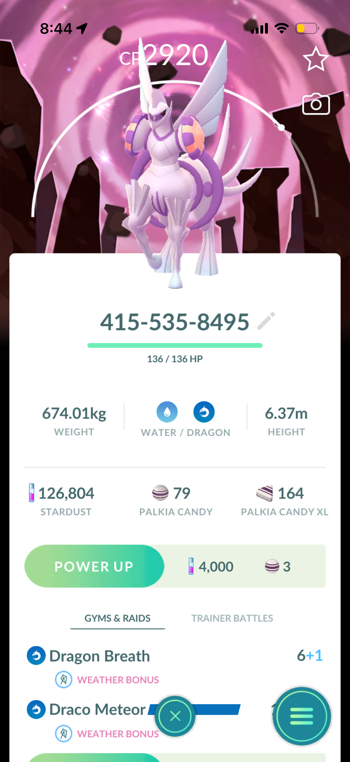 PalkiaSpacial account (44 Shiny/Legendary)
