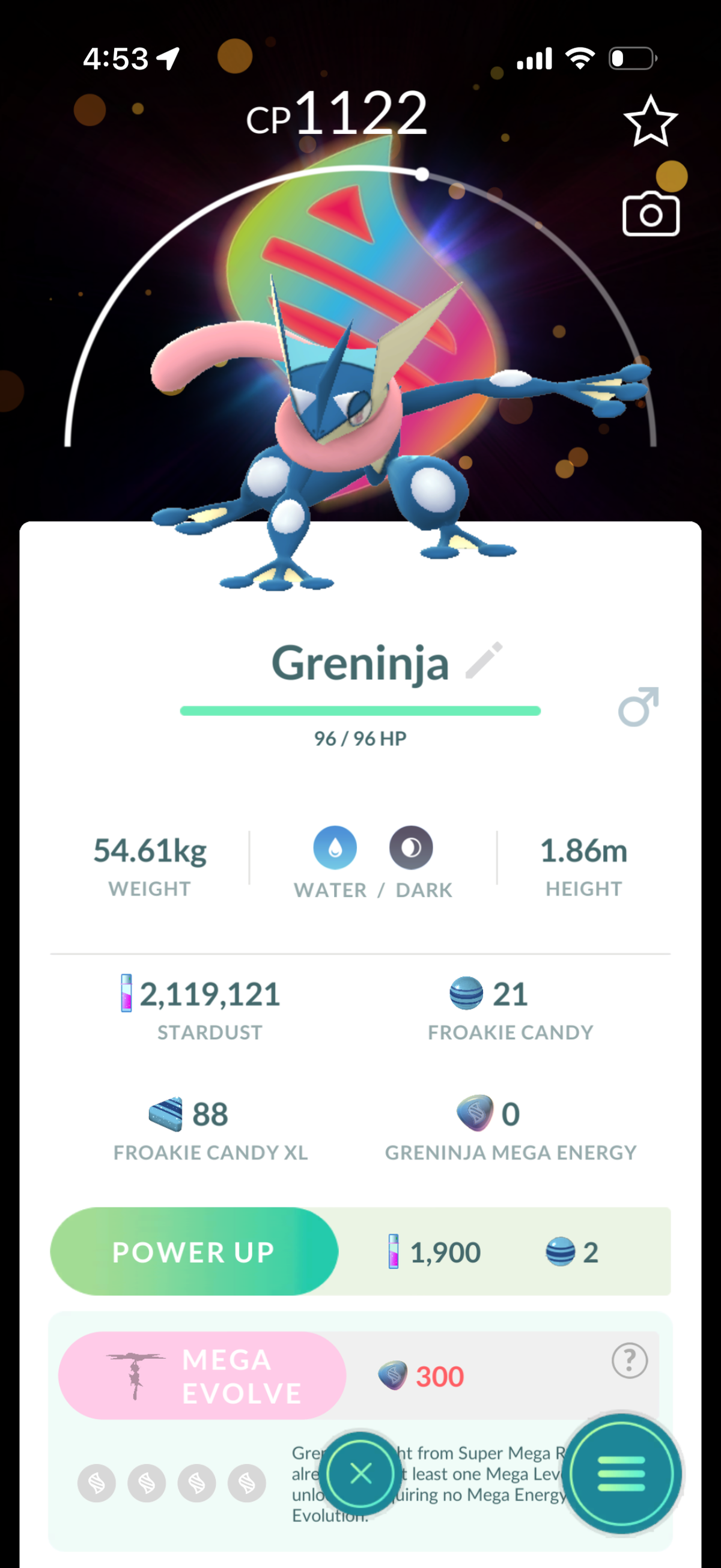 ArmoredPTC account 46 Shiny/Legendary & 2.1m Stardust