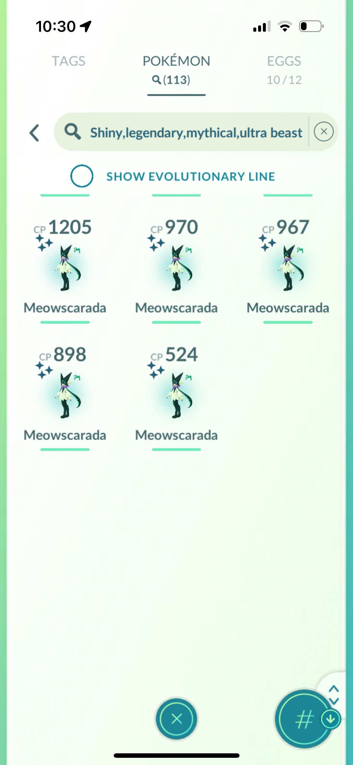 FilthyRewards account (113 shiny/legendary)