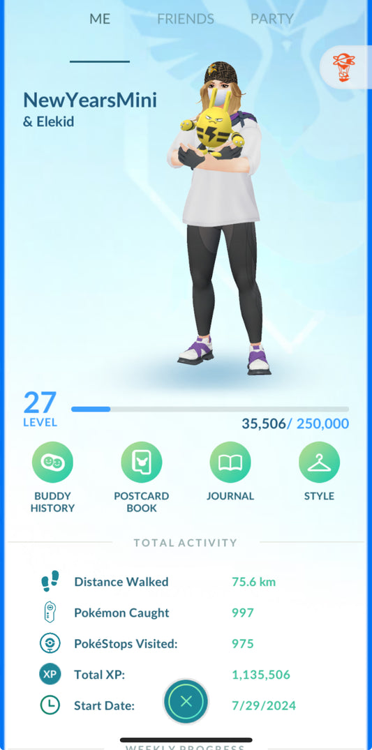 NewYearsMini account (8 shiny)