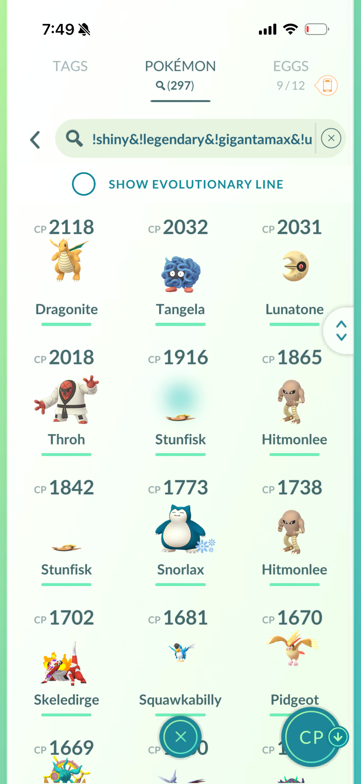 PSGMoneyline account 65 Shiny/Legendary & 1.2m Stardust