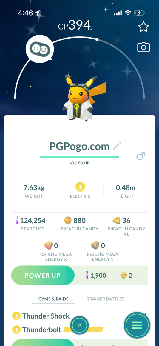 Shiny Professor Willows Assitant Pikachu trade or account
