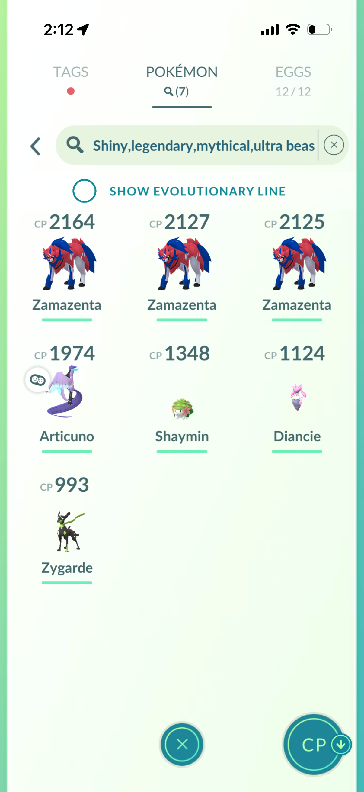 Rival2None account (6 Legendary/Shiny)