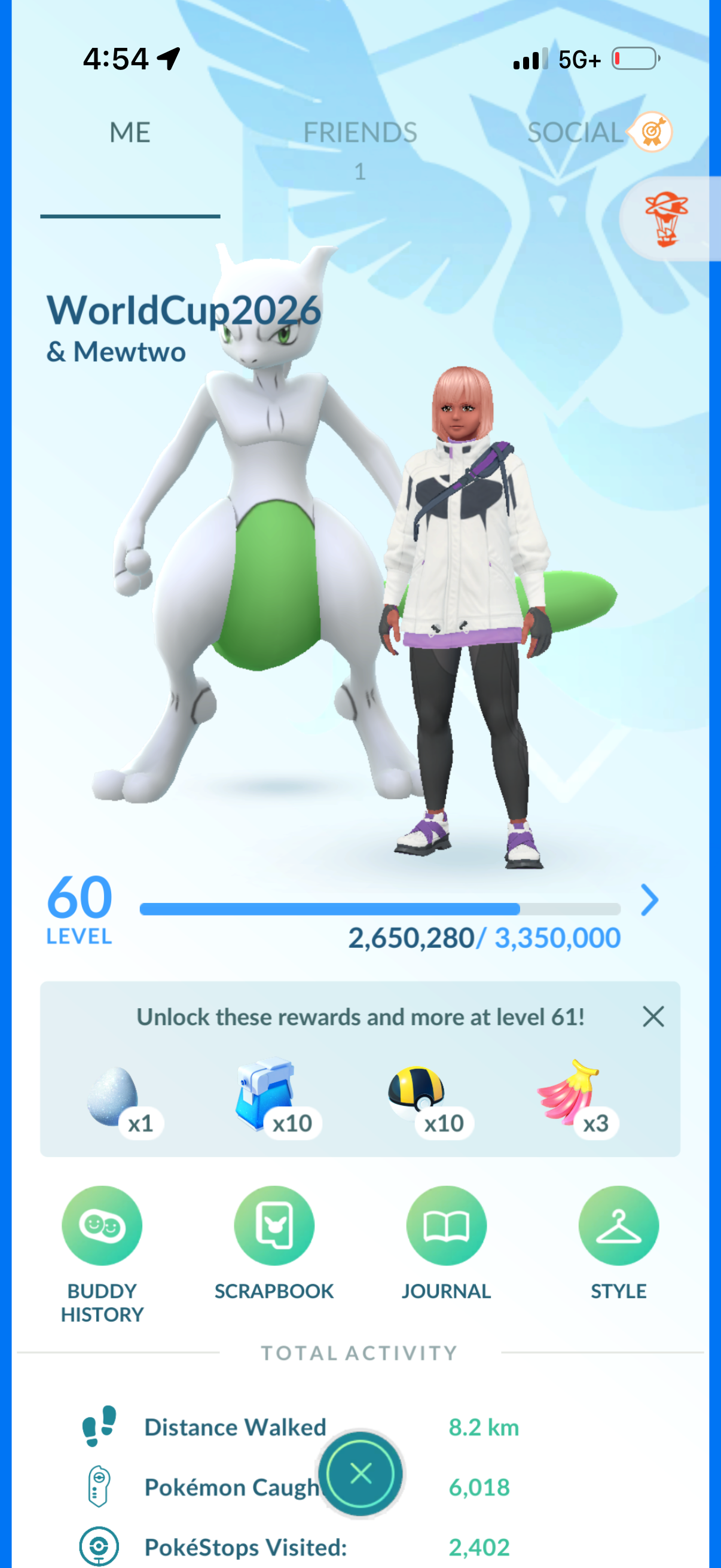 WorldCup2026 account (59 Shiny/Legendary)