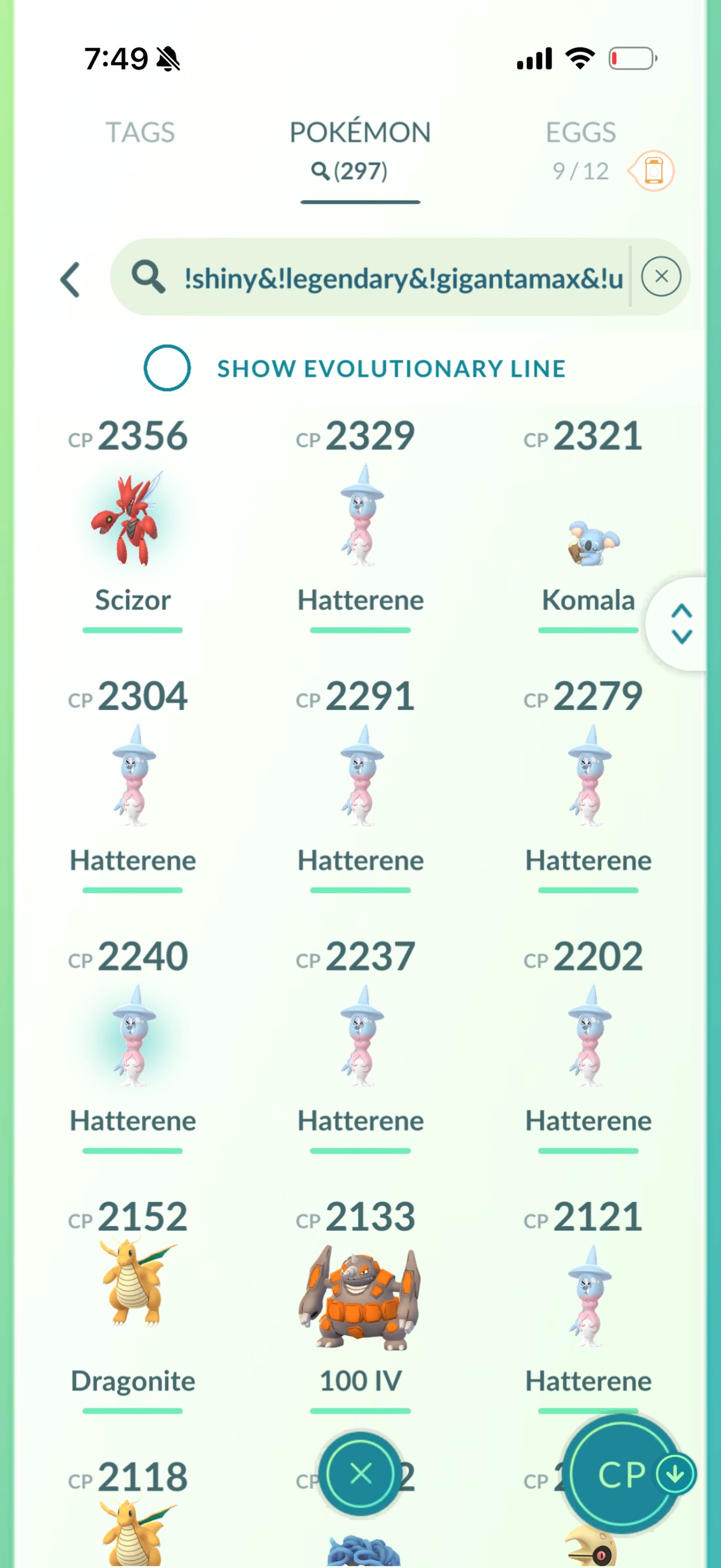 PSGMoneyline account 65 Shiny/Legendary & 1.2m Stardust