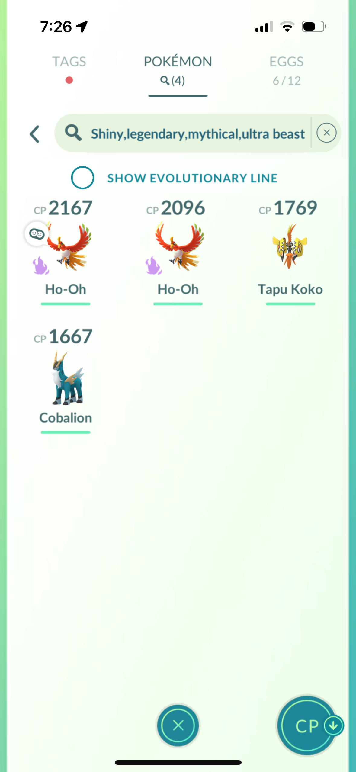 BGNecrozma account (4 Legendary)