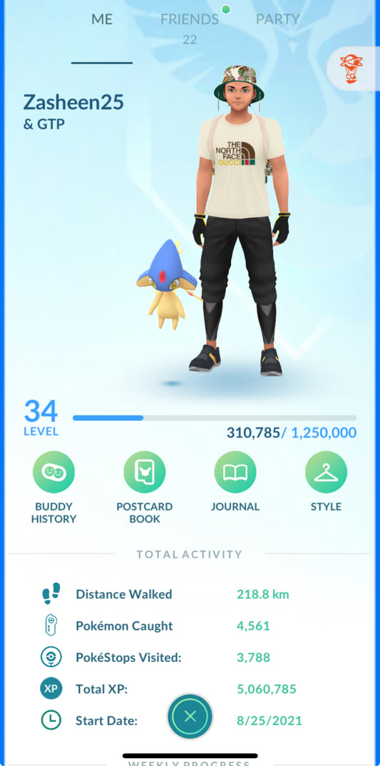 Zasheen25 account (112 shiny/legendary)