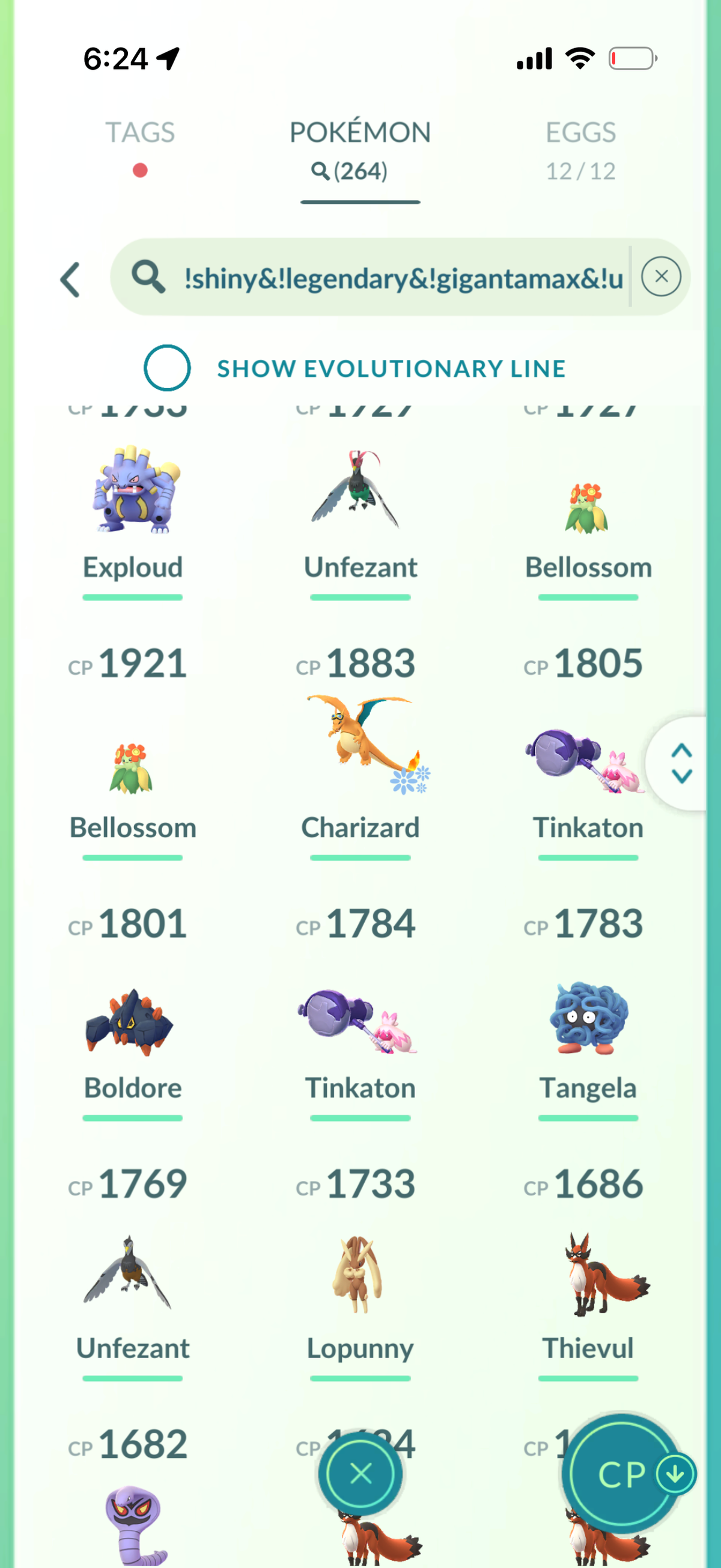 KartanaMini account 57 Shiny/Legendary and 1.2M Stardust