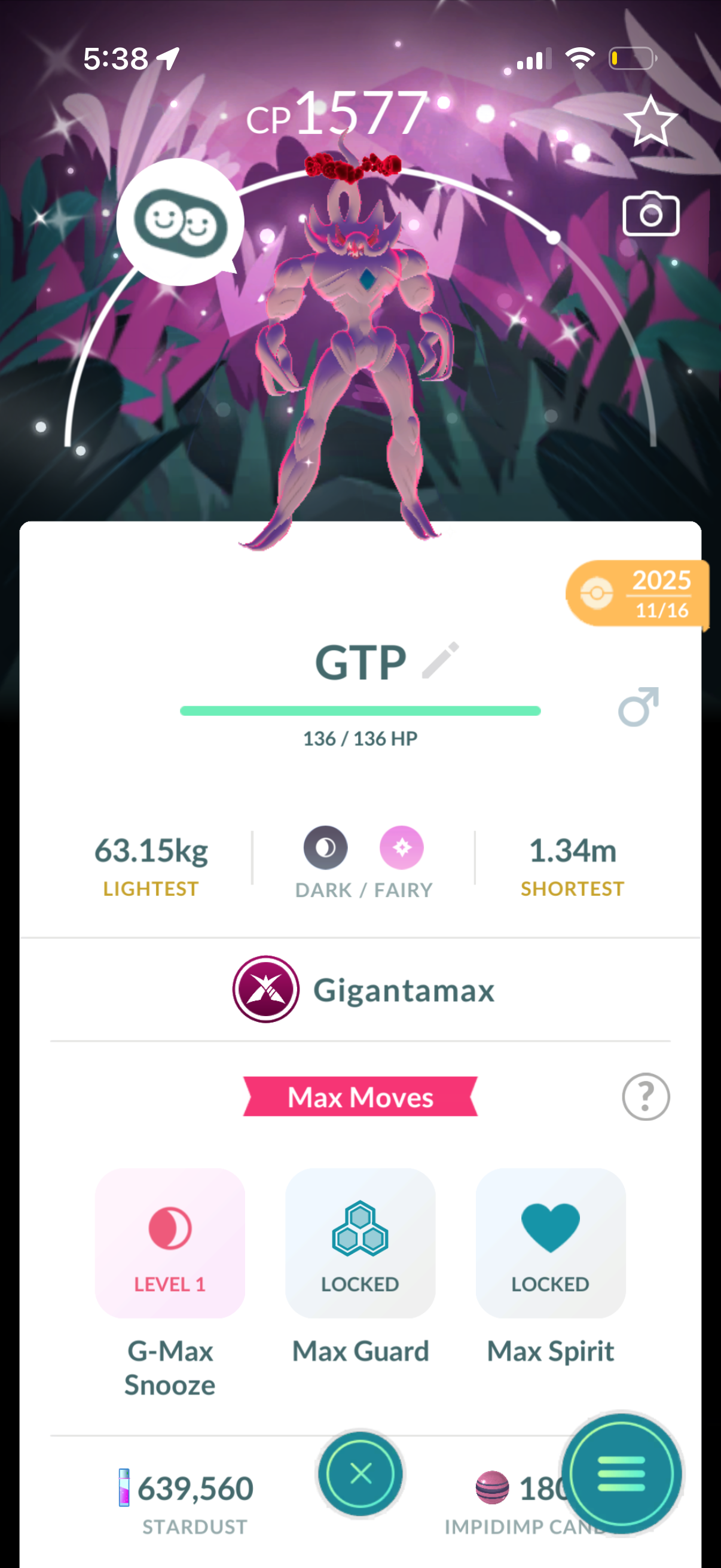 3ShinySnarls account (29 Shiny/Legendary/Gigantamax)