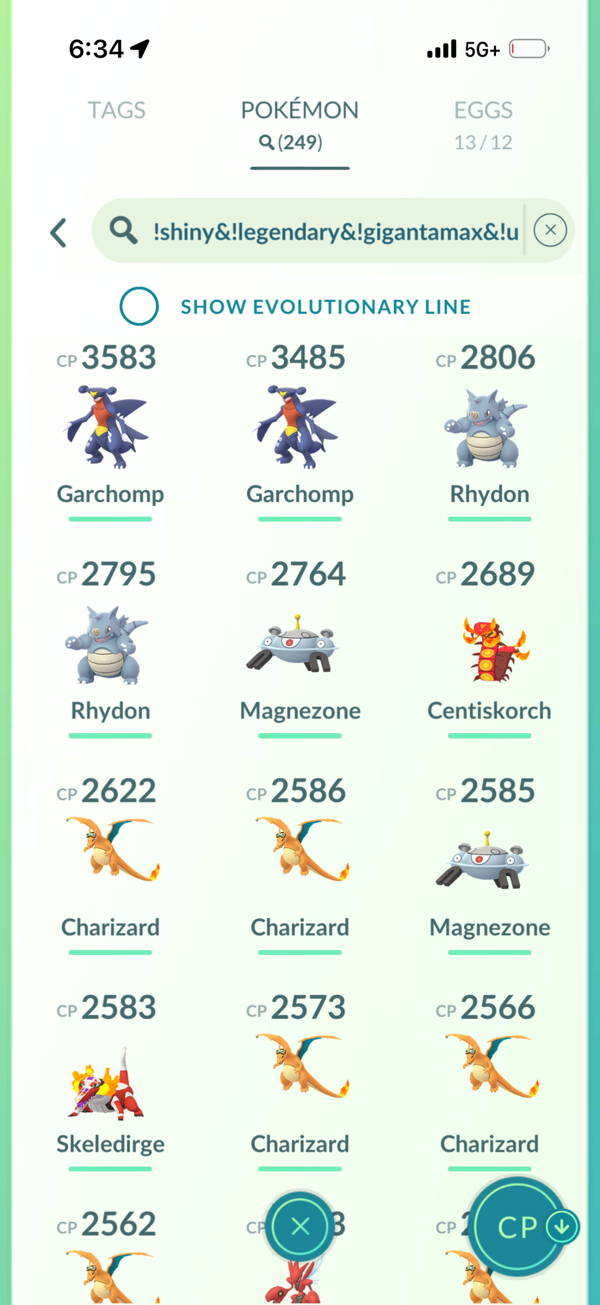 PSGMoneyline account 76 Shiny/Legendary & 1.8M Stardust