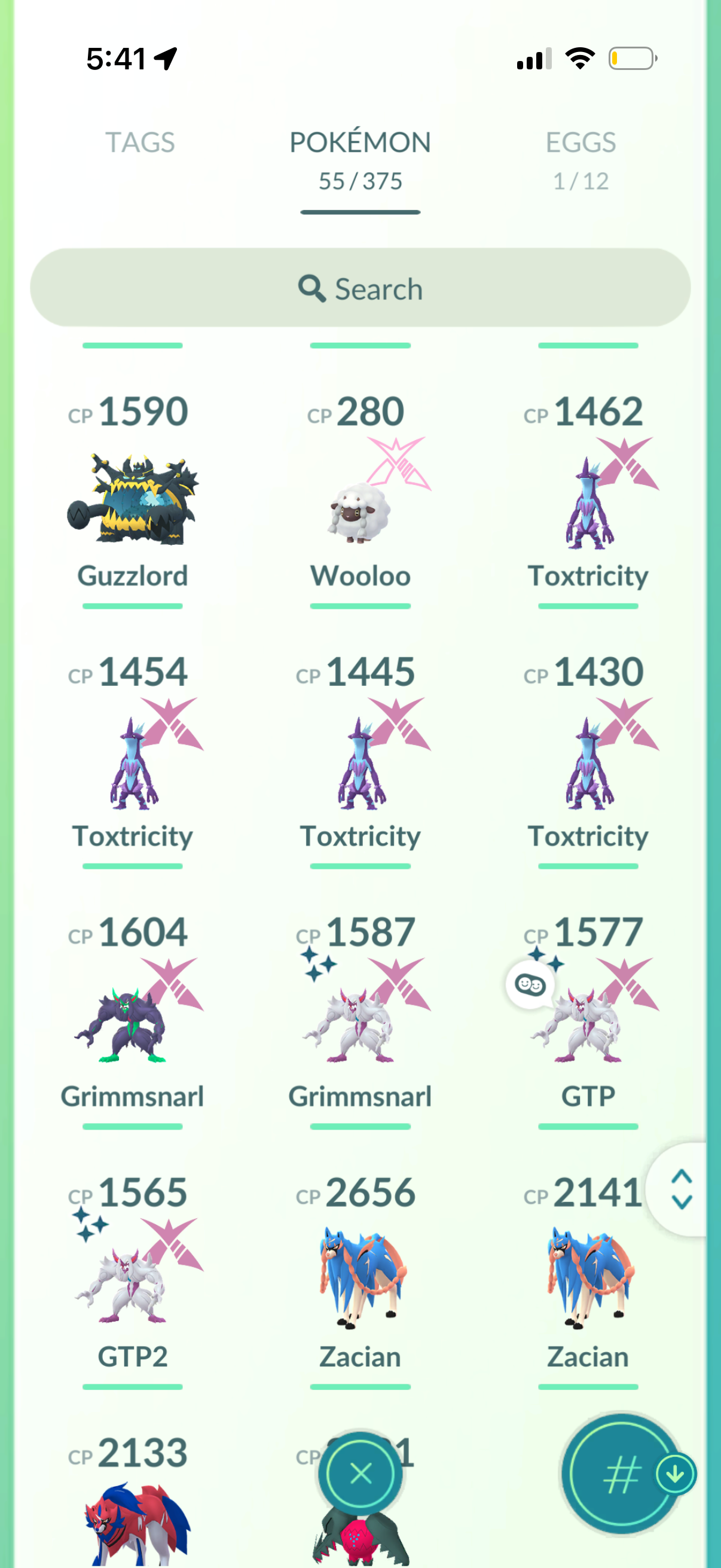 3ShinySnarls account (29 Shiny/Legendary/Gigantamax)