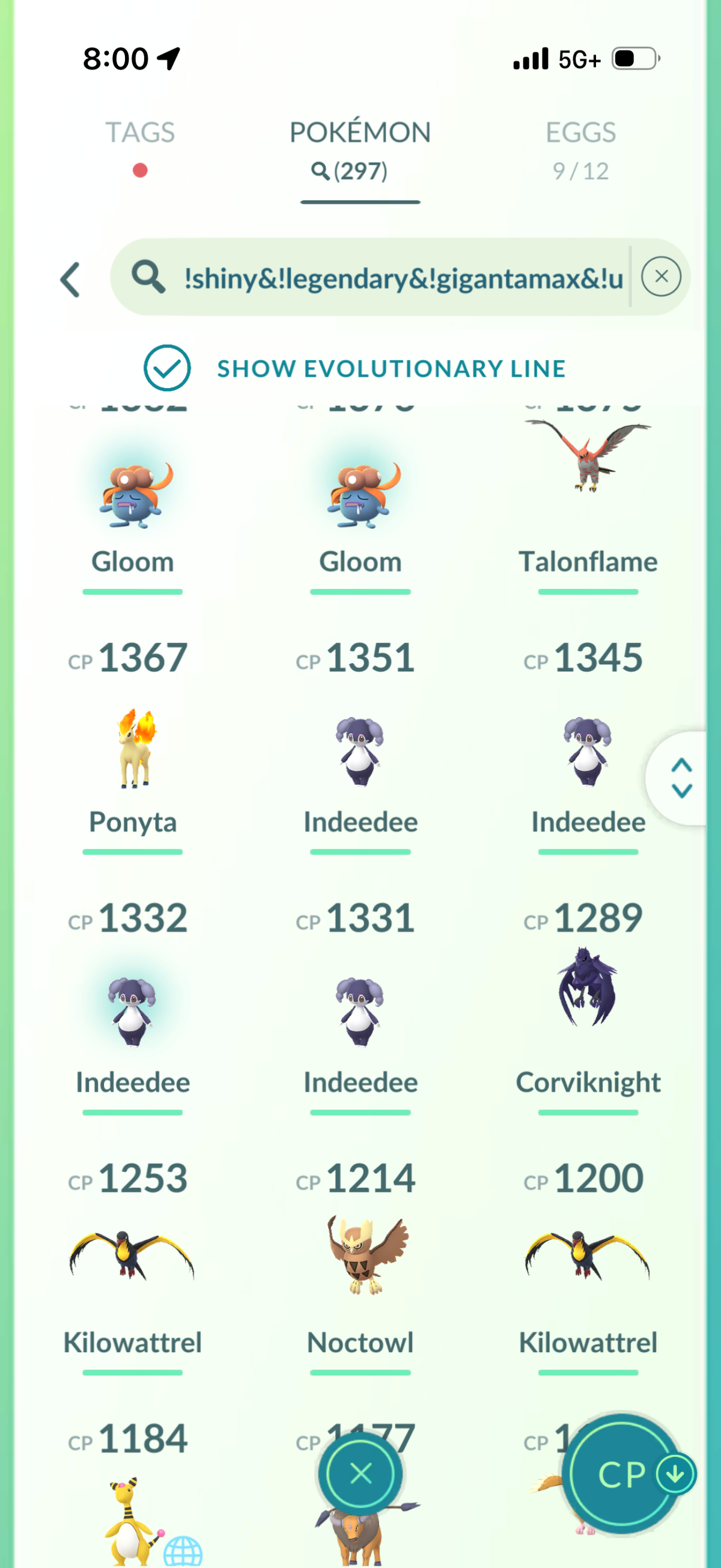 KartanaMini account 46 Shiny/Legendary and 704k Stardust