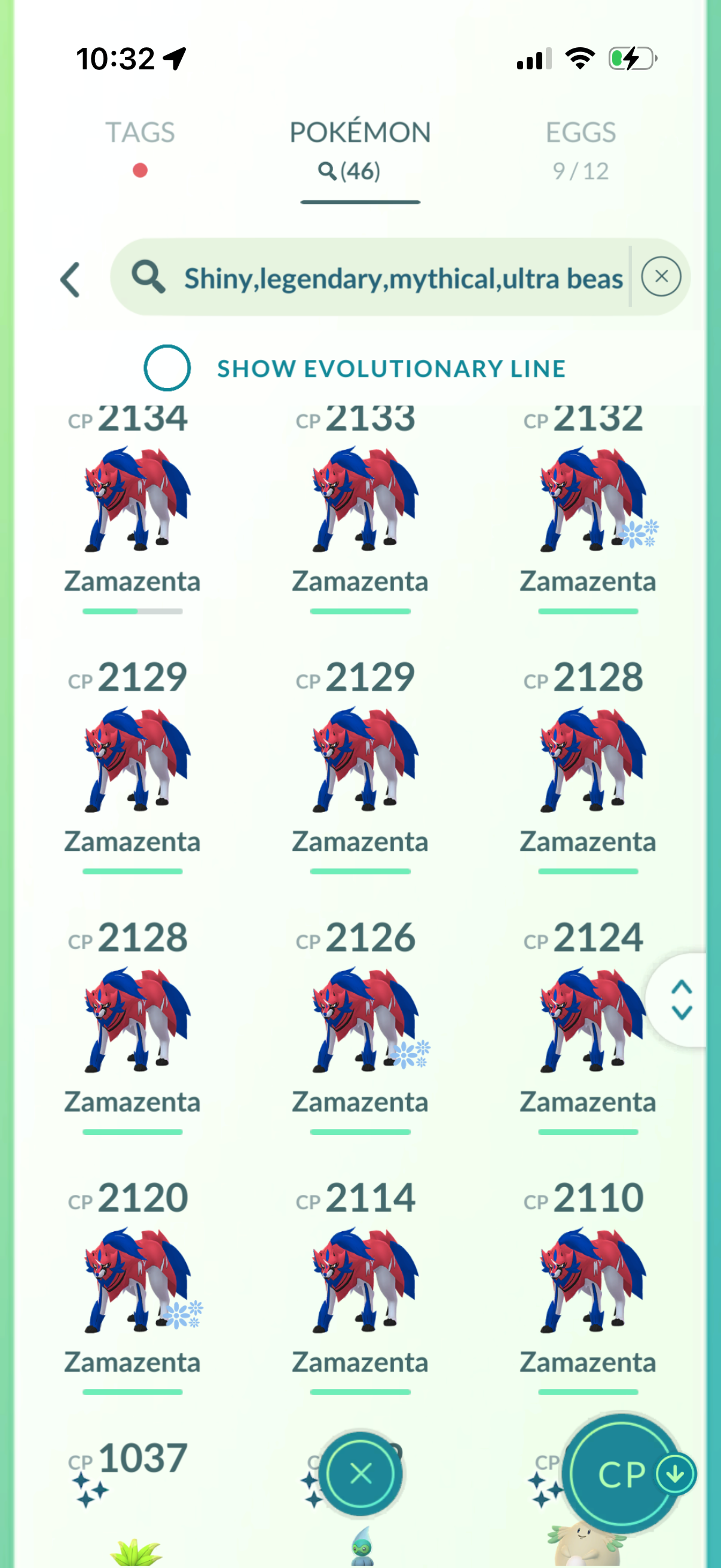 EnglandWins2026 account (46 Shiny/Legendary + 3 Shiny Crown Zamazenta)