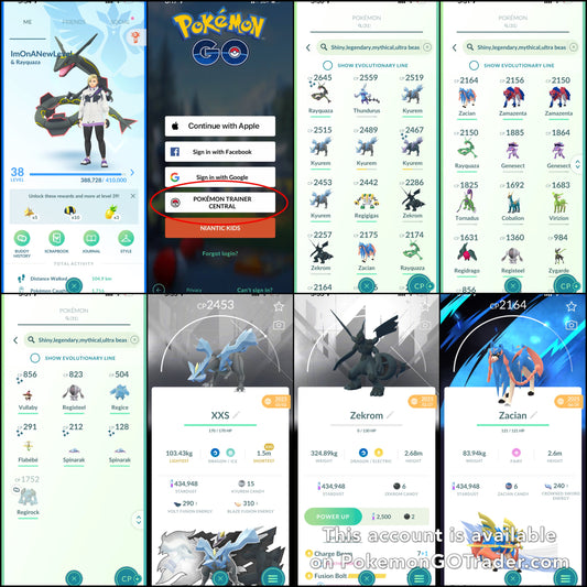 ImOnANewLevel account (31 Shiny/Legendary)