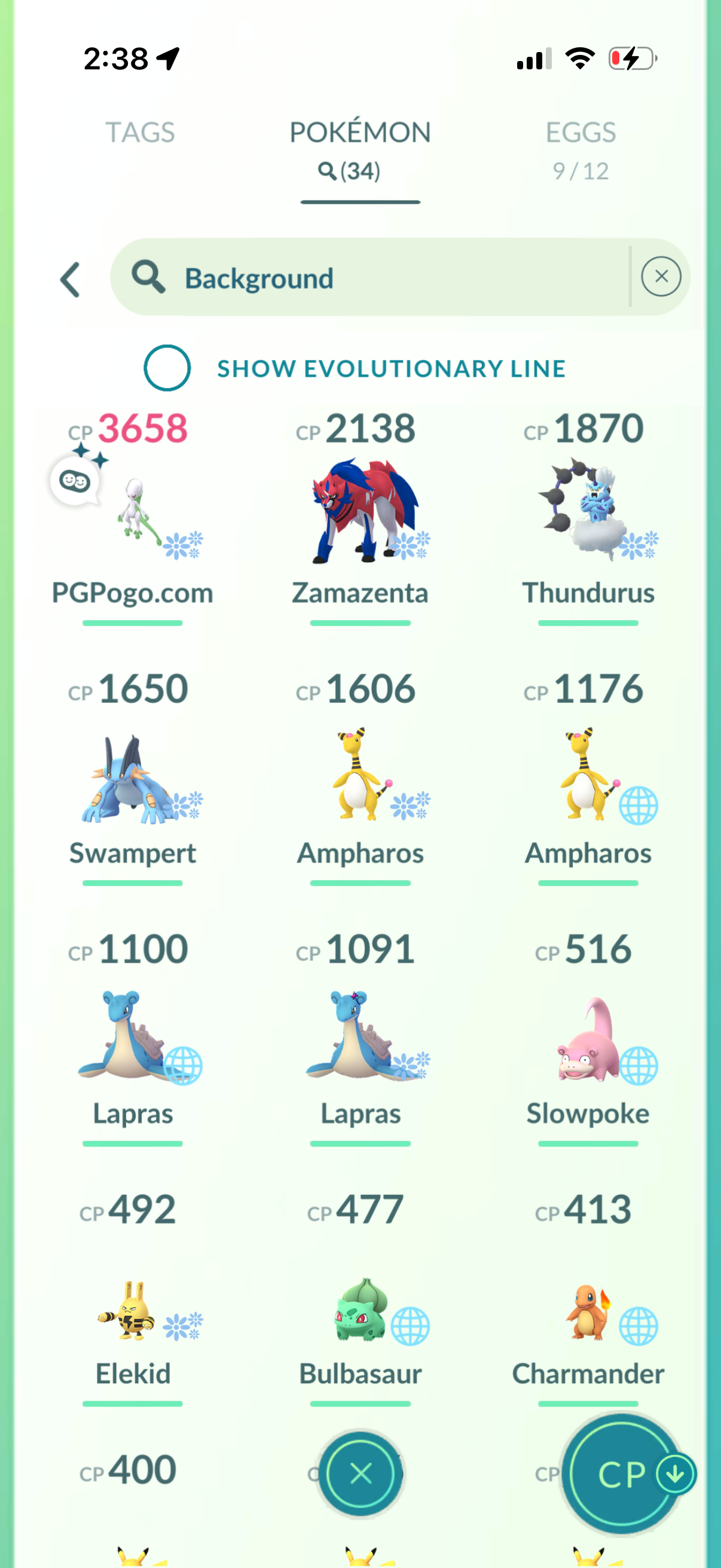 2026BG account (16 Shiny/Legendary/Mythical)