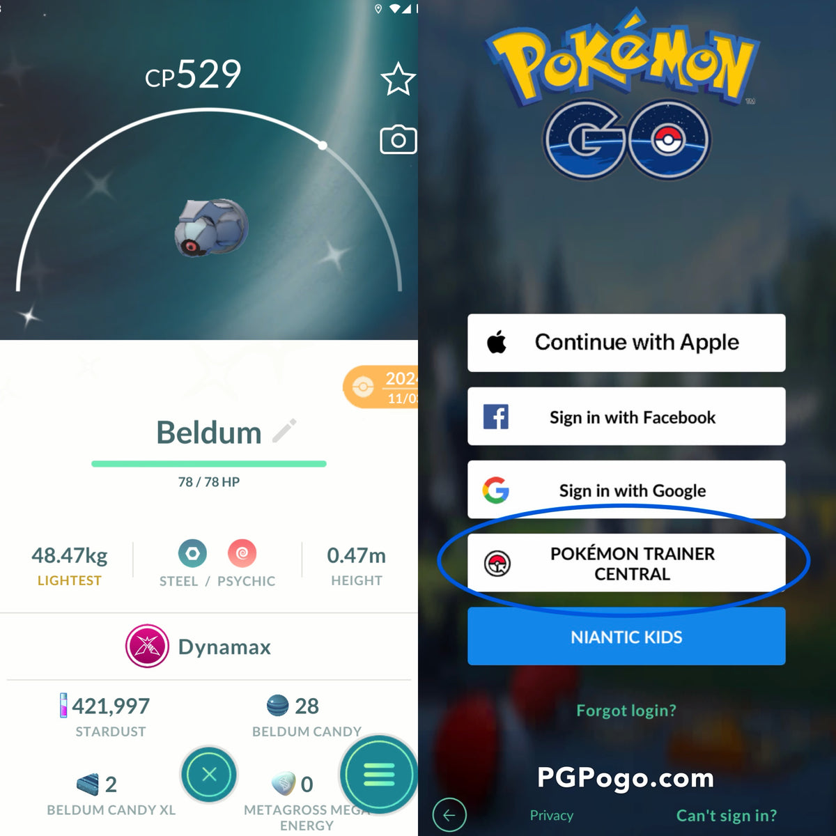 Shiny Dynamax Beldum account