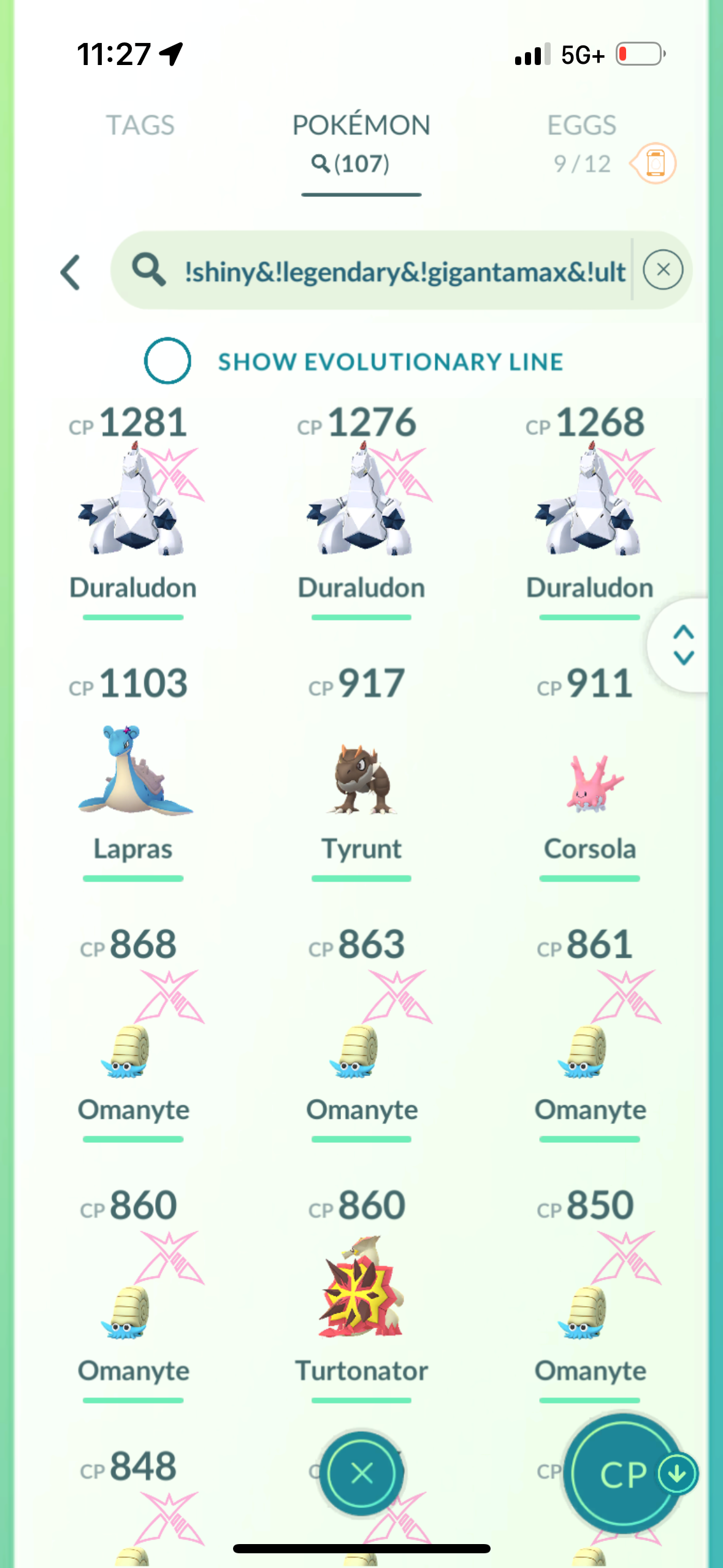WildAreaLugia account (15 Shiny/Legendary/Gigantamax)