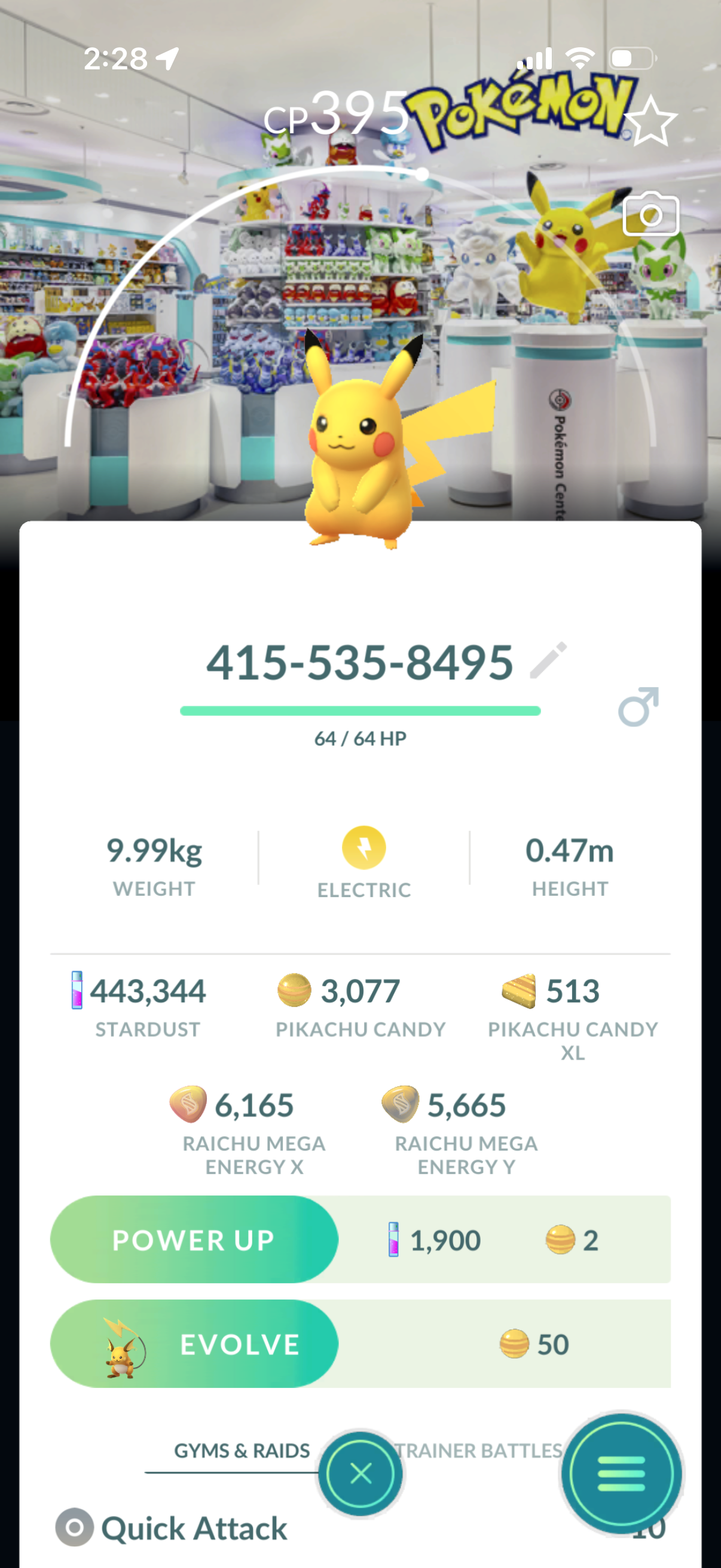 18 different Background Pikachu’s caught on your account